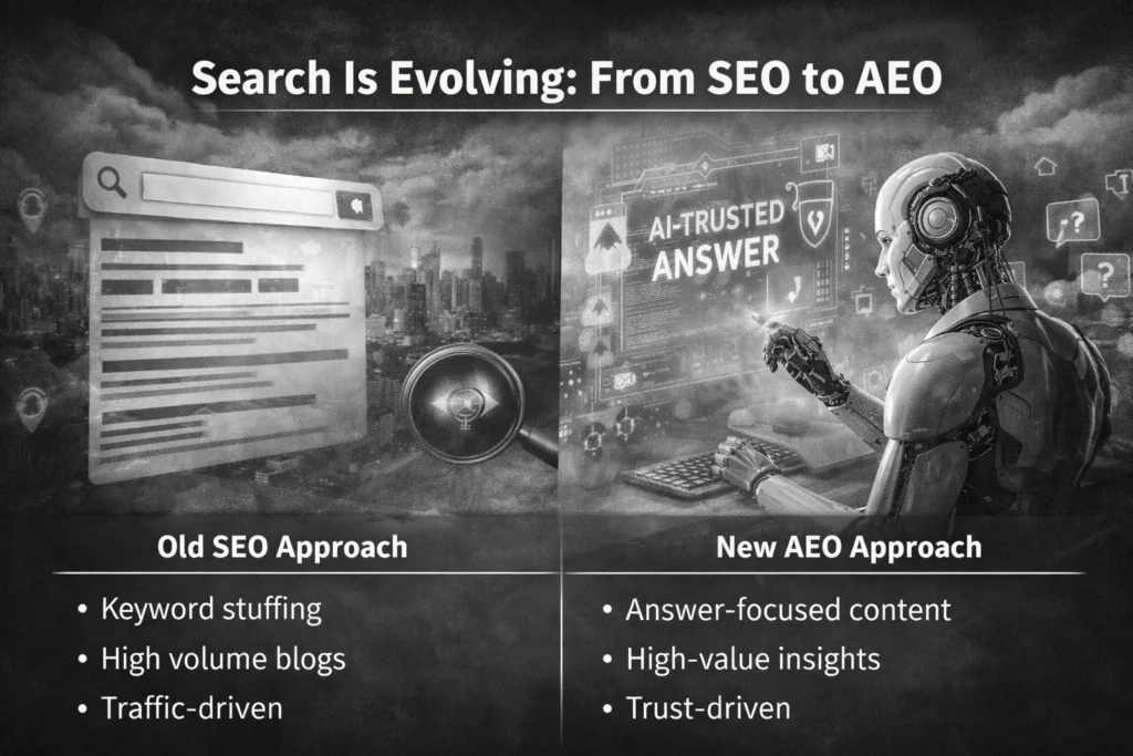 Search Is Evolving: From SEO to AEO